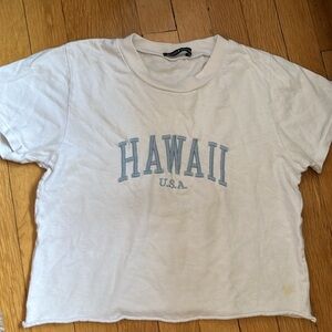 Brandy Melville white Hawaii top